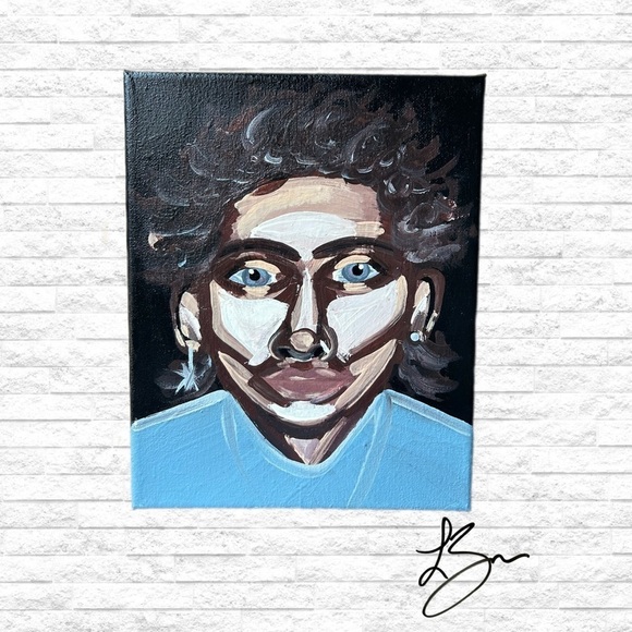 Original  “Abstract Boy” Acrylic Painting on Canvas - Picture 1 of 5